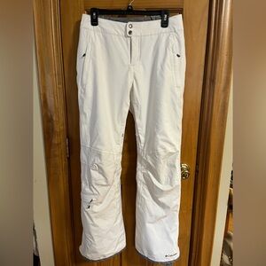Women’s Columbia Omni Heat Ski Pants size medium white